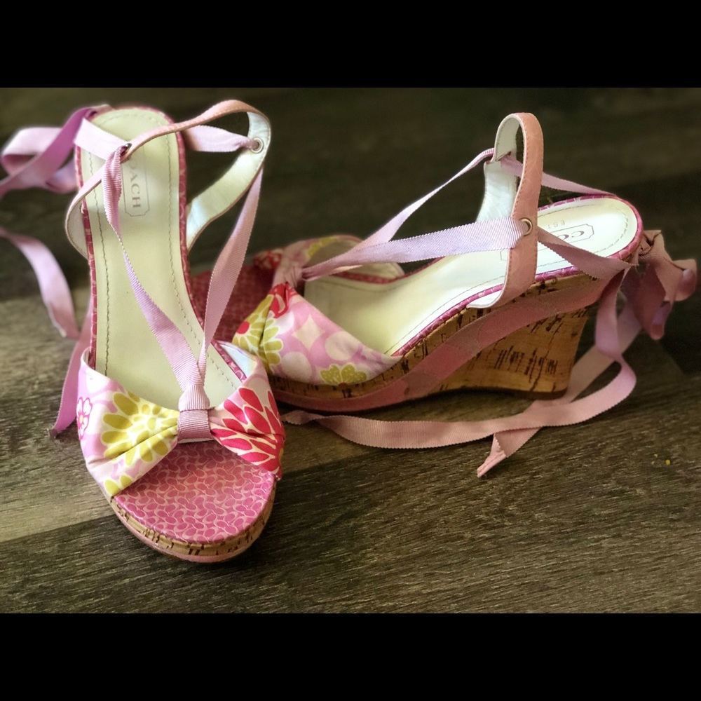 Coach lace up espadrilles